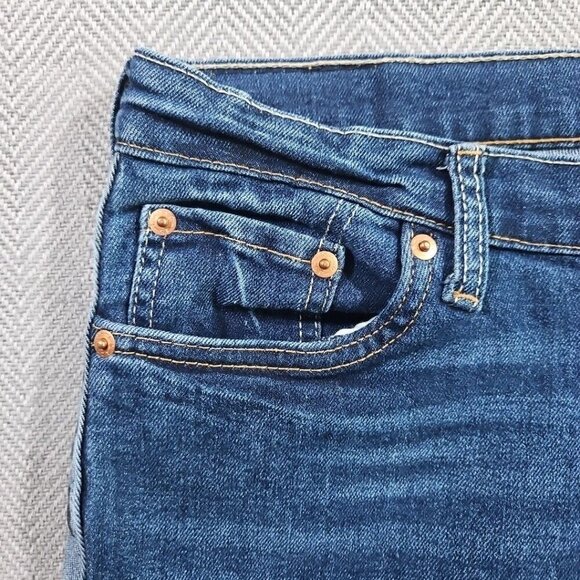 Levi's 502 Jean 20Reg Blue Tapered Leg Denim Tag 30x30 LEVI'S Spelled Out On Leg - Picture 12 of 16